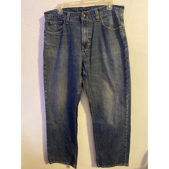 Vintage Tommy Hilfiger Easy Fit  Medium Wash Regular Size 34X30 - Picture 1 of 8